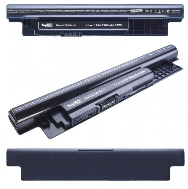 8RT13 Аккумулятор для Dell 14.8V 2200mAh TopON