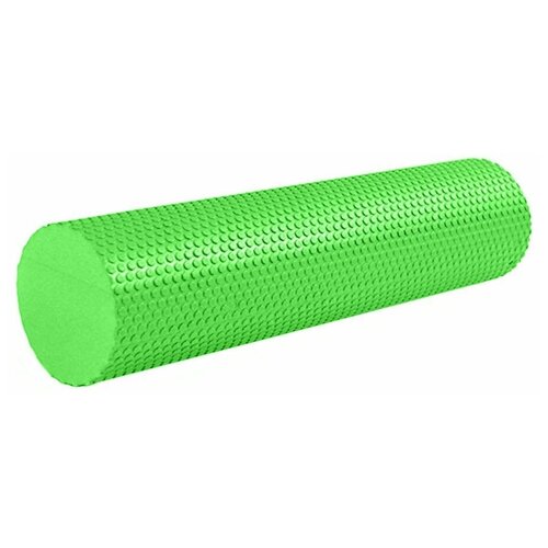 Ролик массажный для йоги (зеленый) 60х15см.