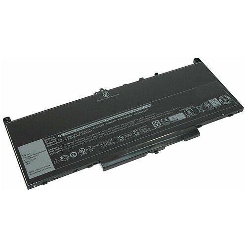 Аккумуляторная батарея iQZiP для ноутбука Dell Latitude 12 E7270 E7470 ( J60J5) 7,6V 55Wh аккумуляторная батарея dell 54whr 4с xdy9k