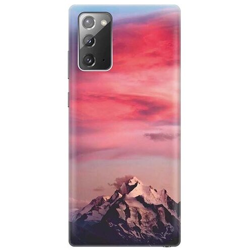 Ультратонкий силиконовый чехол-накладка для Samsung Galaxy Note 20 с принтом Горы и небо ультратонкий силиконовый чехол накладка для samsung galaxy s5 с принтом горы и небо