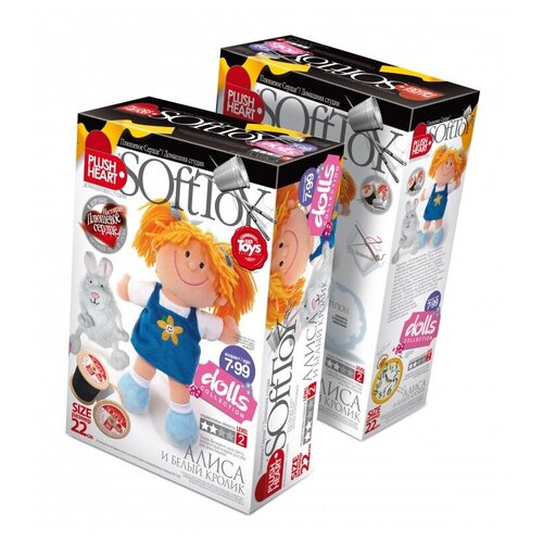 фото Набор для создания мягкой игрушки "плюшевое сердце. алиса и белый кролик эльфмаркет