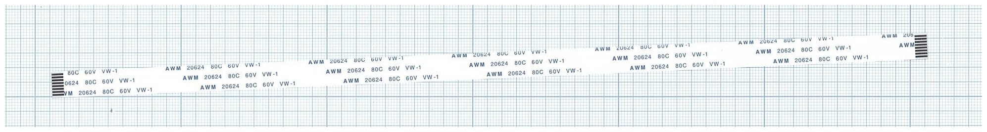 Шлейф универсальный 8pin шаг 1мм длина 30см