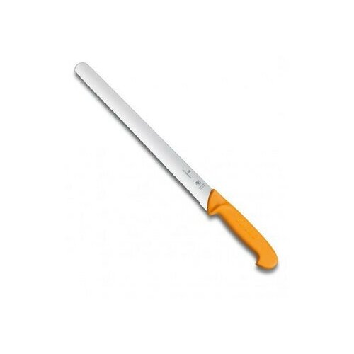 Нож Victorinox филейный, лезвие волнистое 25 см, оранжевый (5.8443.25)