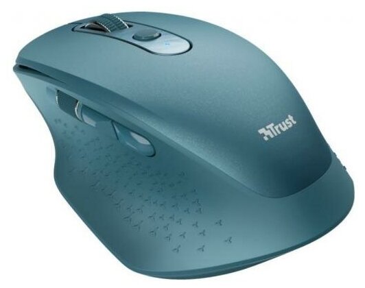Мышь беспроводная TRUST Ozaa Rechargeable голубой USB радиоканал