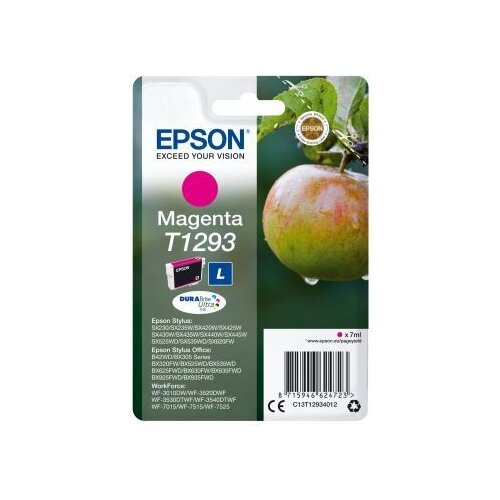 Картридж Epson C13T12934012, 378 стр, пурпурный картридж ds stylus office bx305fw с чипом