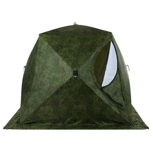 фото Стэк палатка зимняя «стэк» куб 3-местная, трёхслойная, цвет камуфляж