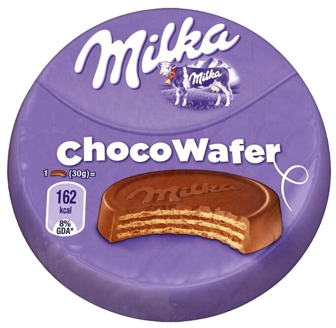 Печенье вафли Milka Choco Wafer (Германия), 30 г (5 шт) - фотография № 2