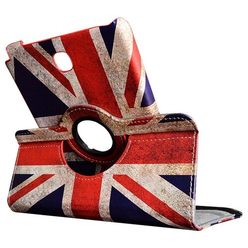 фото Чехол-подставка mypads для samsung galaxy note 10.1 2014 edition на пластиковой основе кожаный поворотный с трансформацией в подставку (тематика ретро британский флаг)