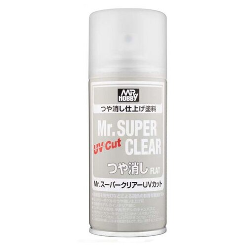 Лак-спрей Mr. Hobby Super Clear UV Cut Flat матовый 523 (клир)