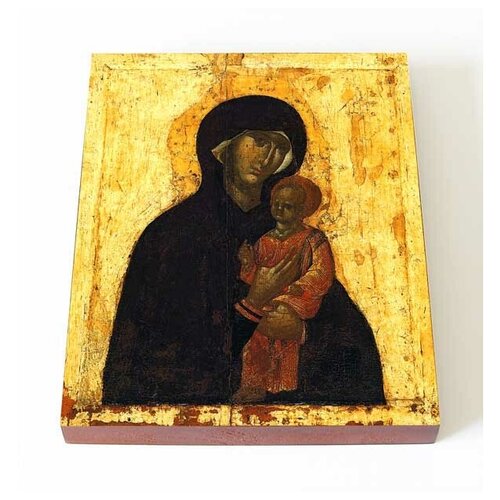 Пименовская икона Божией Матери, 1380-е годы, доска 13*16,5 см