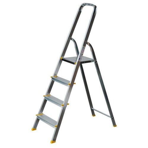 Алюминиевая матовая 4-х ступенчатая стремянка Centaure 122204