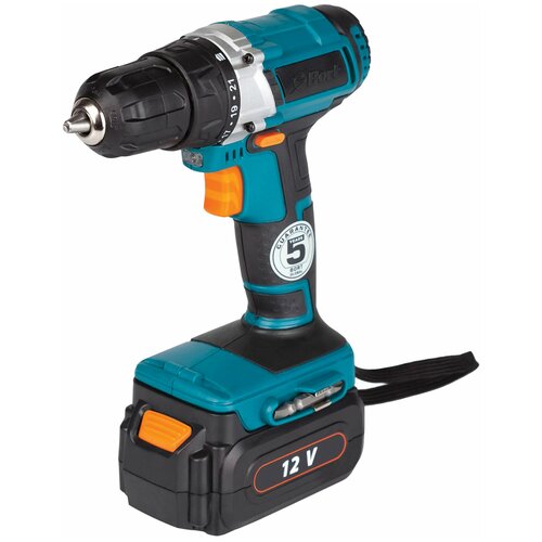 Дрель-шуруповерт Bort BAB-12-P 12 В 600 обмин 28 Нм ЗВП 10 мм 13 Ач Ni-Cd реверс 586800₽
