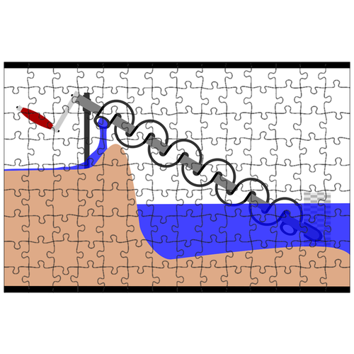 фото Магнитный пазл 27x18см."физика, архимеда винт, компаунд- машина" на холодильник lotsprints