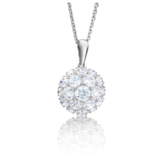 фото Platina jewelry золотая подвеска с вставками swarovski 03-2277-00-501-1120-38