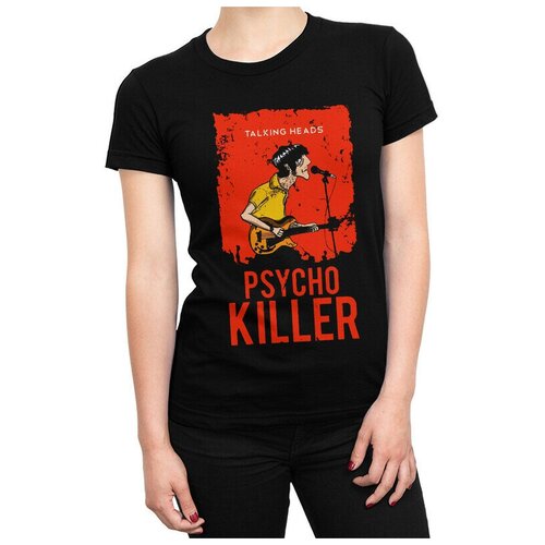 Футболка DreamShirts Talking Heads - Psycho Killer Женская Черная 3XL