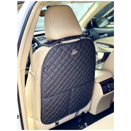 BARASHKOV/ Защитная накидка на спинку автомобильного сиденья чехлы на сиденья накидка защитная от грязных ног. Черный, бежевый