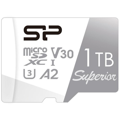Флеш карта microSDXC 1Tb Class10 Silicon Power SP001TBSTXDA2V20SP Superior + adapter карта памяти microsdxc 128gb silicon power superior
