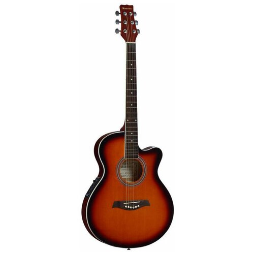 Электроакустическая гитара Martinez SW-024 HC/SB epiphone hummingbird aged cherry sunburst электроакустическая гитара цвет санбёрст