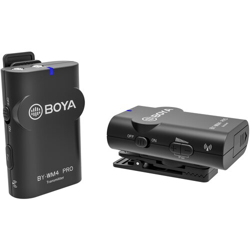 Двухканальная беспроводная радиосистема BOYA BY-WM4 Pro-K1 24ГГц петличный микрофон 755600₽