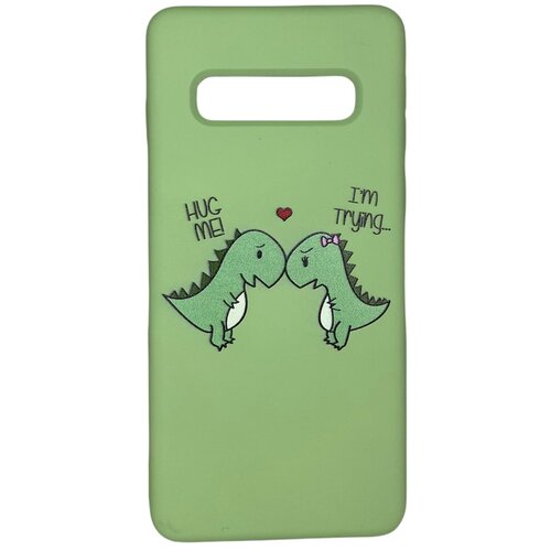 фото Противоударный полиуретановый чехол мистер гаджет для samsung s10/samsung galaxy s10/(самсунг s10) с рисунком