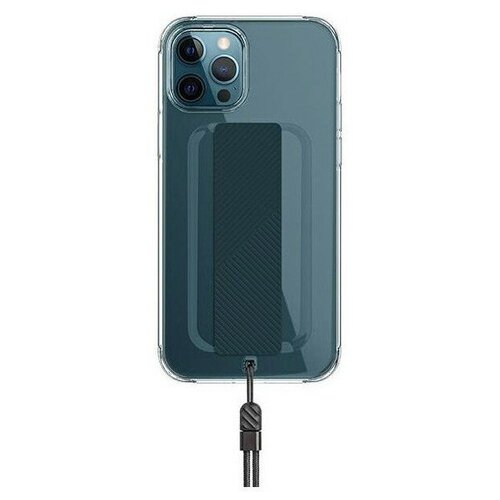 фото Чехол uniq heldro + band de anti-microbial для iphone 12/12 pro, цвет прозрачный (ip6.1hyb(2020)-helclr)