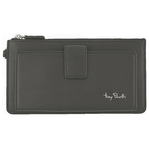 фото Кошелек tony perotti contatto, мужская, натуральная кожа, чёрный