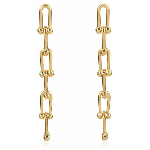 Бижутерия / Украшение / Длинные серьги под золото / Цепь