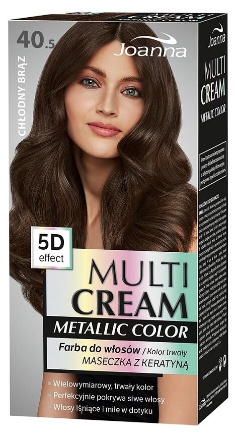 Joanna Multi Cream Metallic Color, 40.5 Холодный каштан