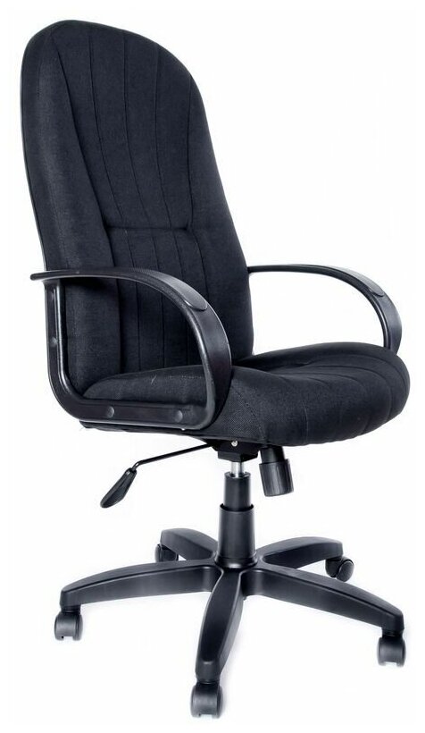 Кресло компьютерное Евростиль игровое кресло, офисное кресло Вега Ультра ткань-В черная