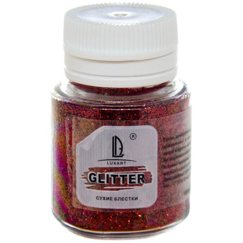 декоративные блестки luxart glitter серебро 80 мл Декоративные Блестки Luxart Glitter Красный 20 мл