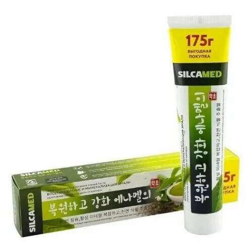 Зубная паста, SILCAMED, Секреты Кореи 175 г травяная зубная паста silcamed бережное отбеливание и здоровые десны 175г