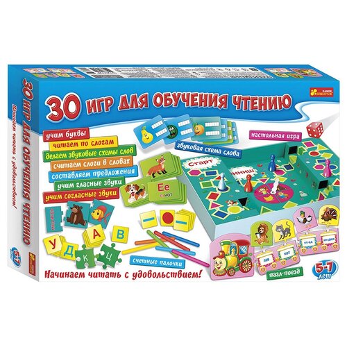 Настольная игра RANOK CREATIVE 30 игр для обучения чтению