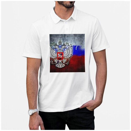 Рубашка- поло CoolPodarok Герб России