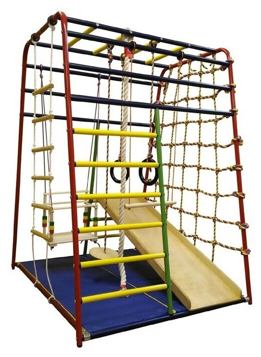 Детский спортивный комплекс Вертикаль «Весёлый малыш» NEXT, размер 131 х 107 х 147 см, мaксимальная нагрузка 50 кг, разноцветный