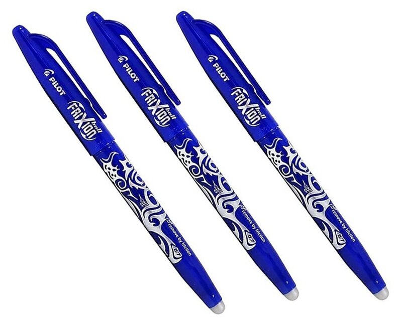 Ручка гелевая PILOT Frixion 0.7 мм BL-FR-7-L, синяя, 3шт.