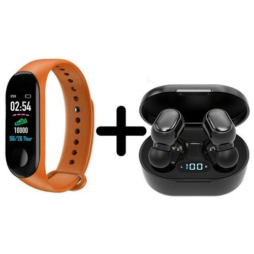 Умные часы BandRate Smart BRSM333PLBO-SET3 с беспроводными наушниками мониторингом кислорода в крови тонометром 370000₽