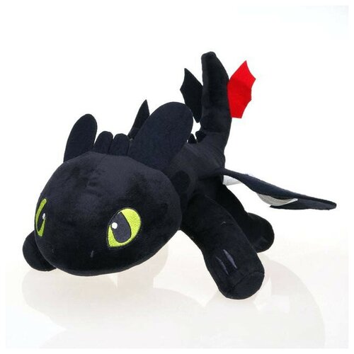 12 шт как приручить дракона yesha тренировочный дракон скрытый мир беззубик ночной гнев анимация пвх модель дракон игрушка Мягкая игрушка Дракон Беззубик 45 см.