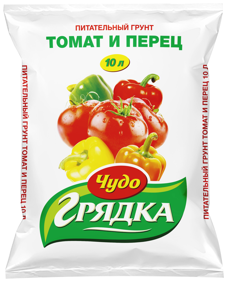 Почвогрунт для томатов и перца селигер-агро Чудо грядка 10л - фотография № 1