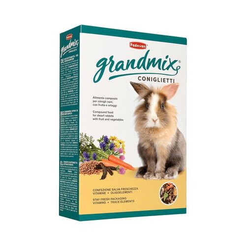 Padovan Корм для кроликов (Grandmix Coniglietti) PP00189 | Grandmix Coniglietti 0,85 кг 31097 padovan coniglietti grandmix rabbit seed 3 kg