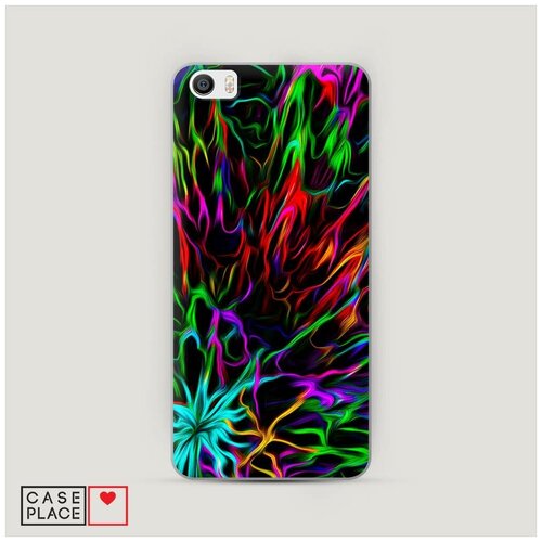 фото Чехол пластиковый xiaomi mi5 разноцветные разводы case place