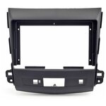 Рамка для магнитолы 2din для Mitsubishi Outlander XL 2006-2012 / Citroen C-Crosser 2007-2012 / Peugeot (4007) 2007-2012, 9 дюймов - изображение