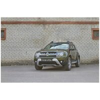 Зимняя заглушка решетки радиатора и переднего бампера Renault Duster 2015-2020 (I рестайлинг)