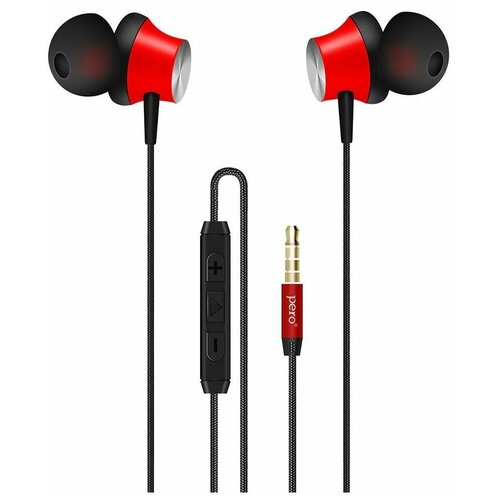 Проводная гарнитура PERO EP01 красный 112400₽