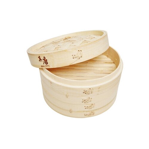 Пароварка бамбуковая Real Tang Bamboo Steamer 2 яруса 18 см