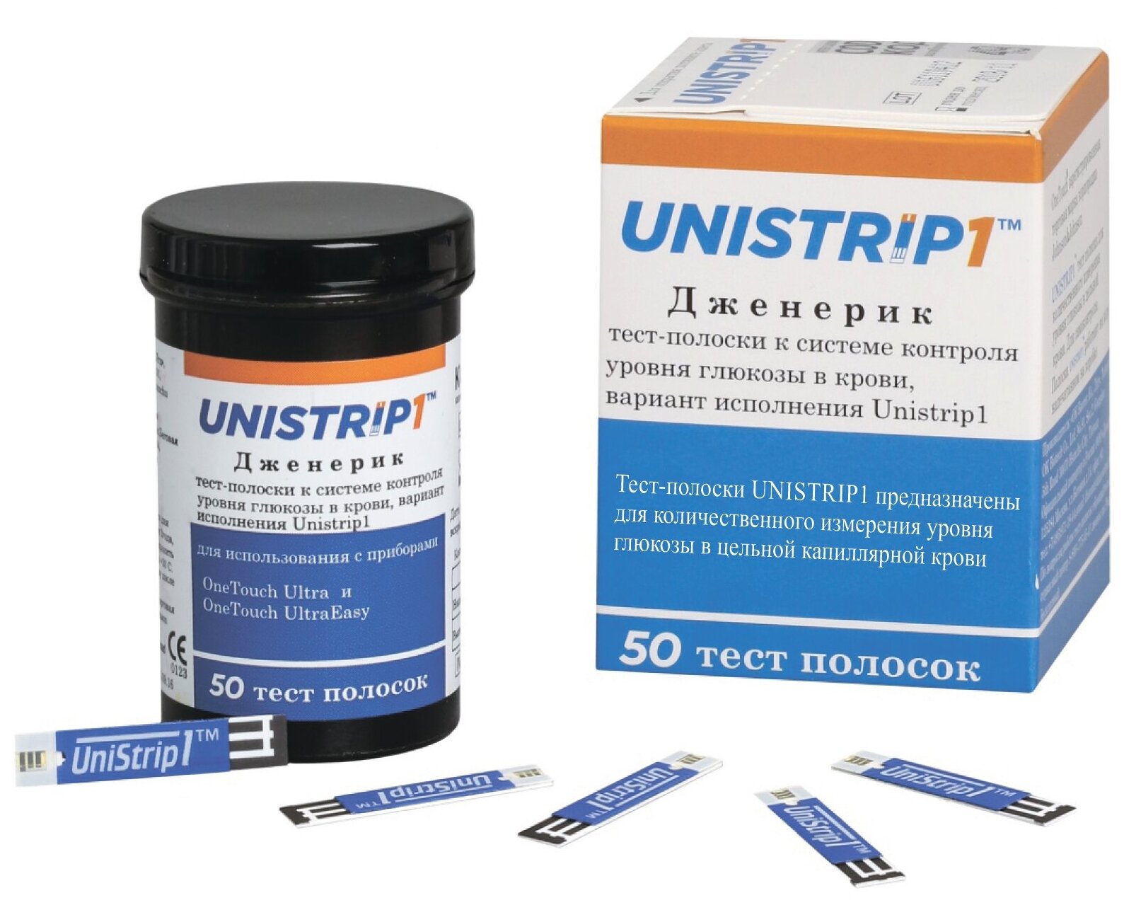Тест-полоски Unistrip 1 (упаковка 50шт)