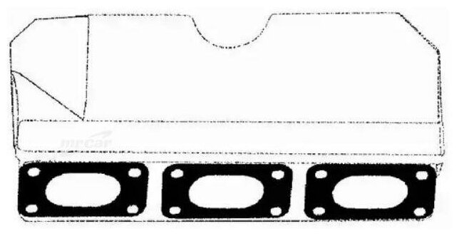 Mg0585_прокладка Коллектора Выпускного! Bmw E46/E39/E38/E65/X5 2.0-3.0 24V M52/M54 98> Bga арт. MG0585