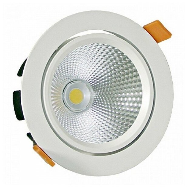 Светодиодный светильник downlight FL-LED DLA 20W 2700K 1800lm D190x60mm d170mm 605719 - фотография № 1