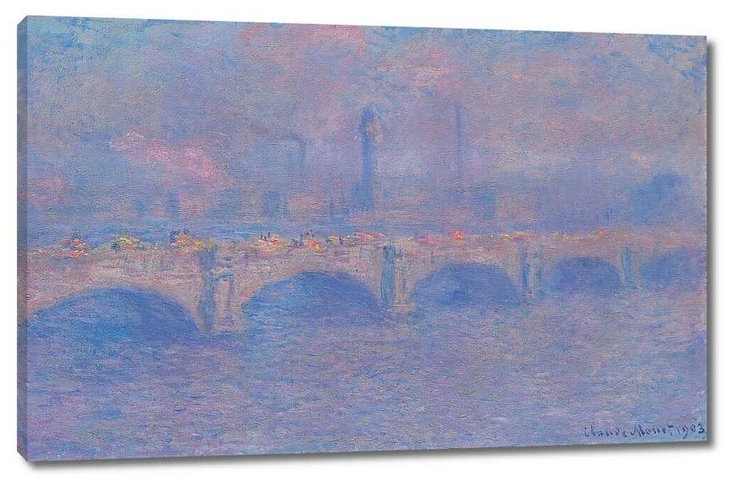 Мост ватерлоо картина клода моне