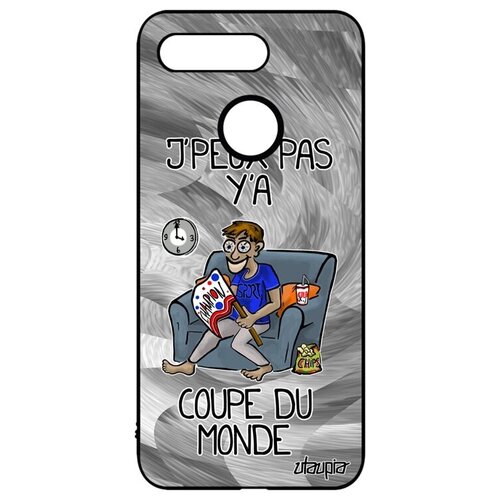 фото Необычный чехол на смартфон // honor v20 / view 20 // "не могу - кубок мира!" принт комикс, utaupia, серый