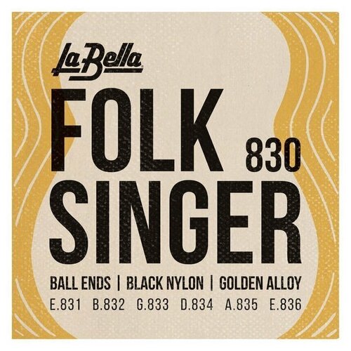 струны la bella 1s sweetone для классических гитар LA BELLA 830 Folksinger (28-32-40-21-35-44)